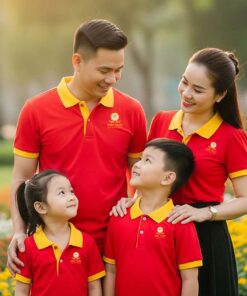 Bộ Áo đỏ “Gia Đình Mặt Trời – Phát Triển Vươn Xa”