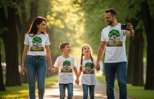 Bộ Áo “Gia Đình Cây Hạnh Phúc Bền Vững Mặt Trời” - Hình ảnh 3