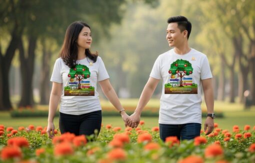 Áo “Cây Hạnh Phúc Bền Vững Mặt Trời”