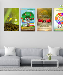 Combo 2 – 4 Tranh treo tường , kích thước 50x80cm