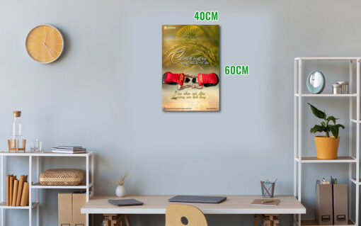 Tranh Khiêm Hạ Về Với 5 Ngôi Nhà, treo tường 40×60 cm - Hình ảnh 4